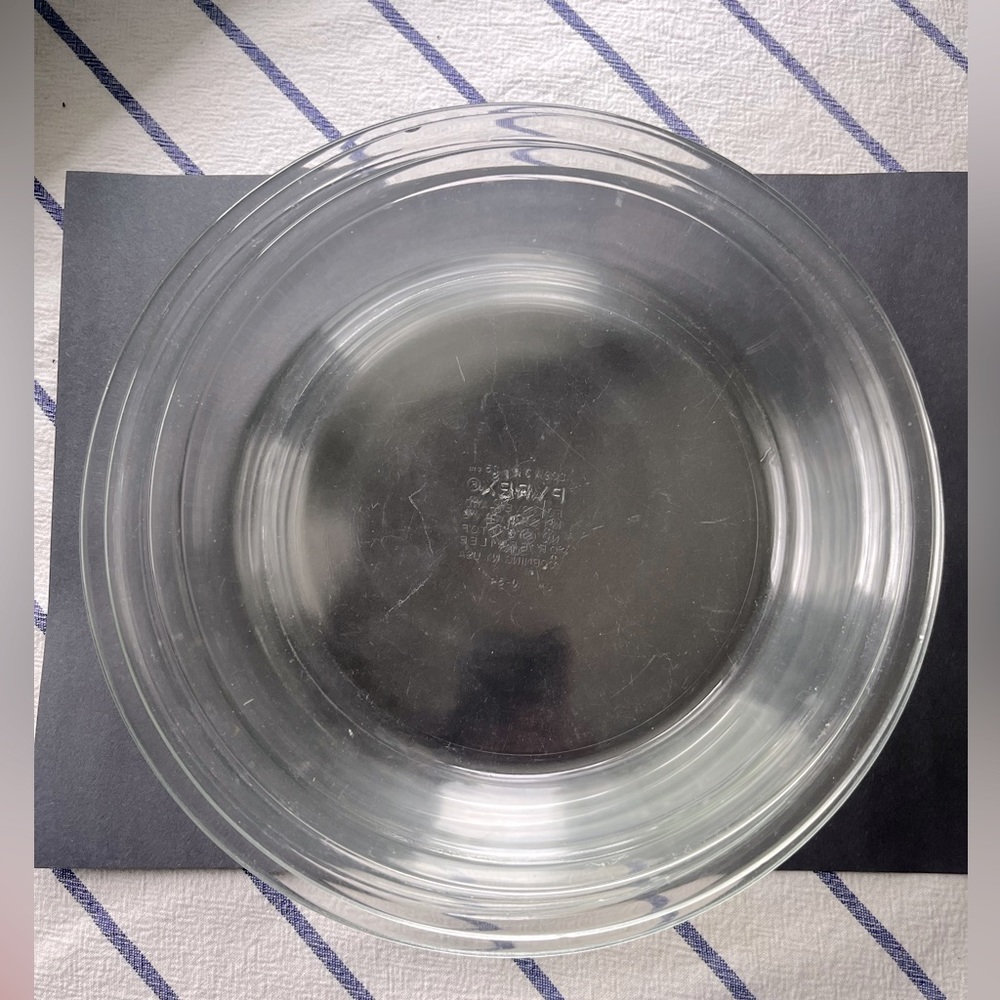 Vintage Pyrex Pie Plates, Lot of 3, 1950s and 1970s